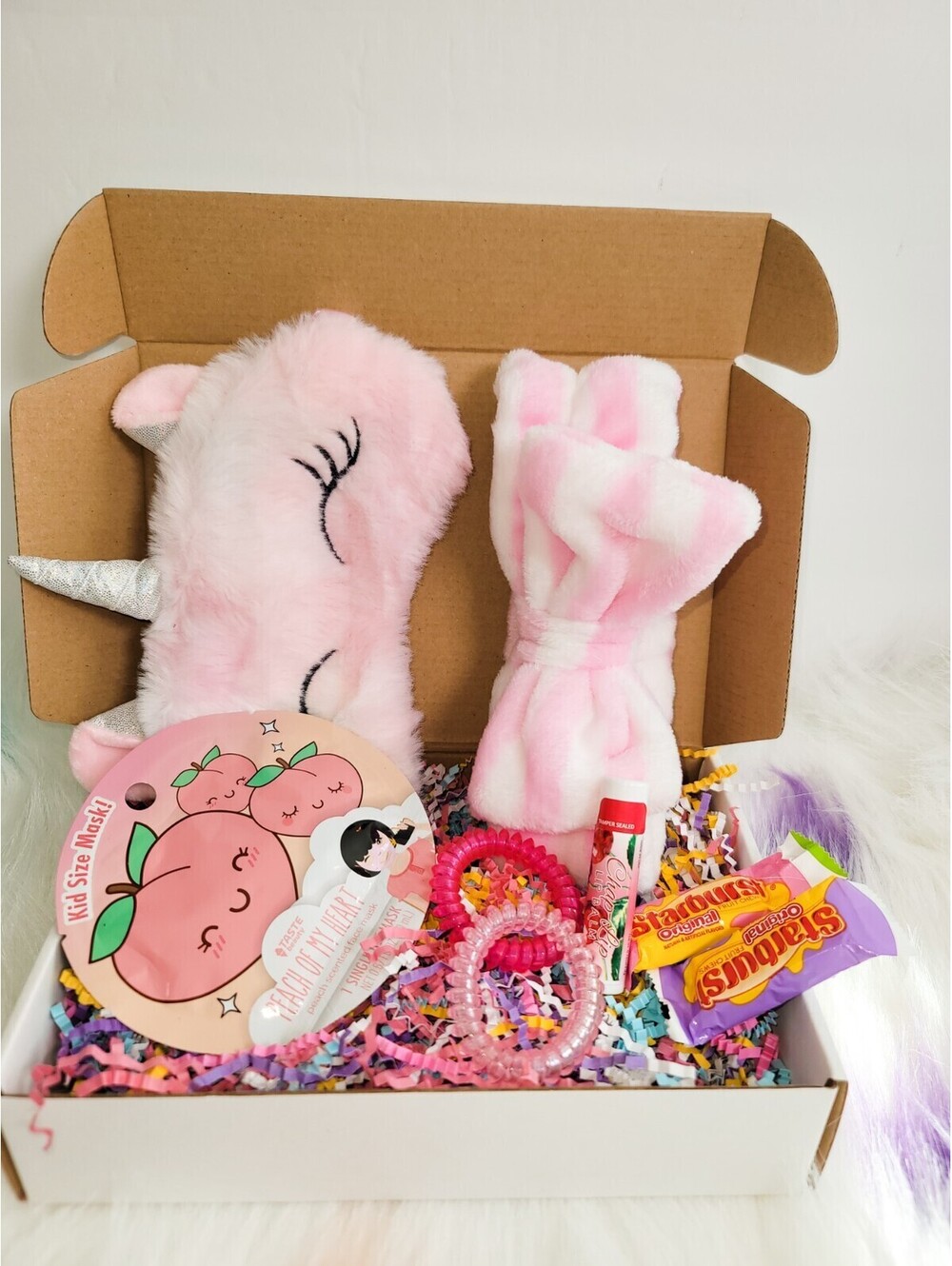 Pink Girls Gift Box for Relaxation and Self-Care with Sleepy